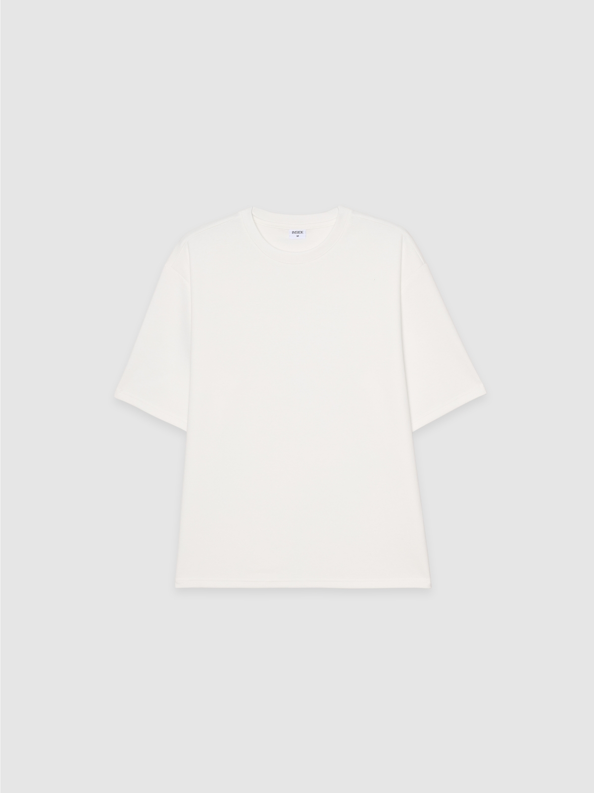 %Pto% Camisola oversize lisa crua vista frontal %Pto% Camisola oversize lisa crua vista frontal