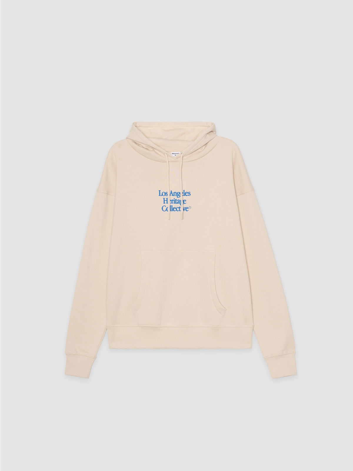  Sudadera felpa capucha Los Ángeles crudo vista frontal