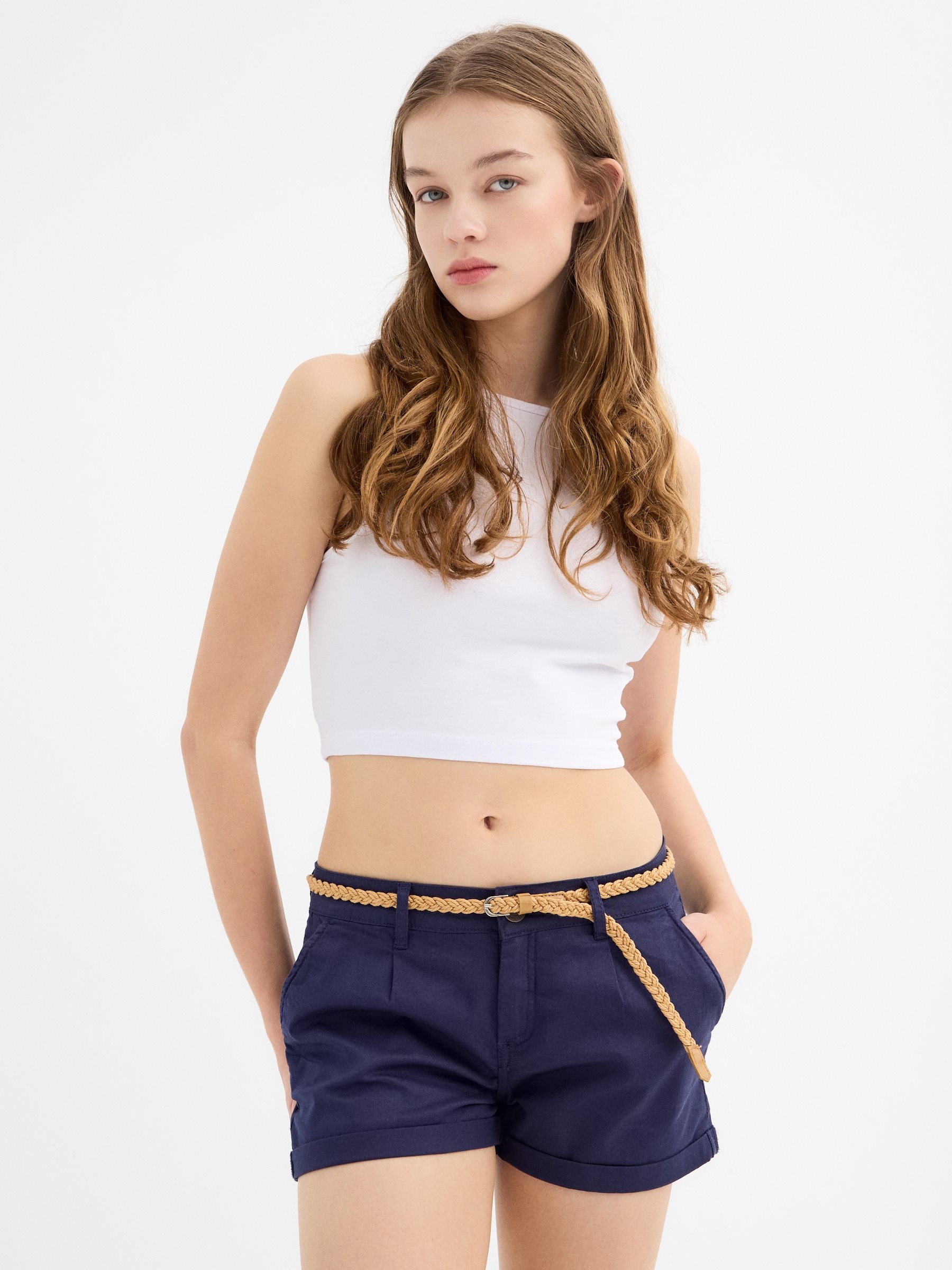 Belt clip pliers navy middle front view