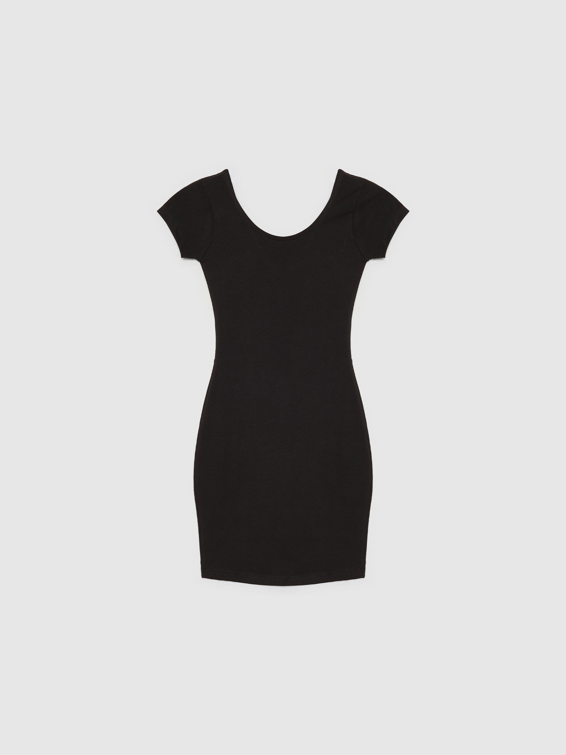 Dress with back opening