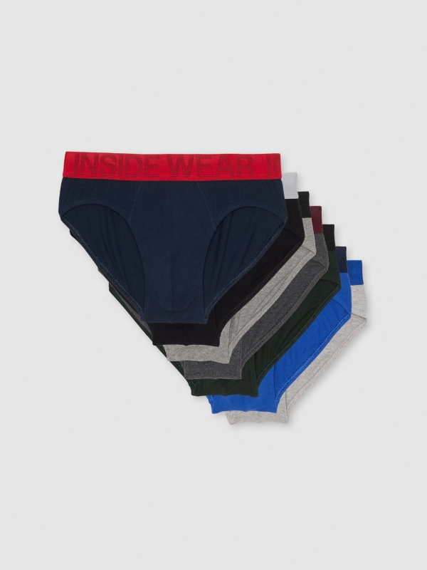 Pack of 7 multicolor slips