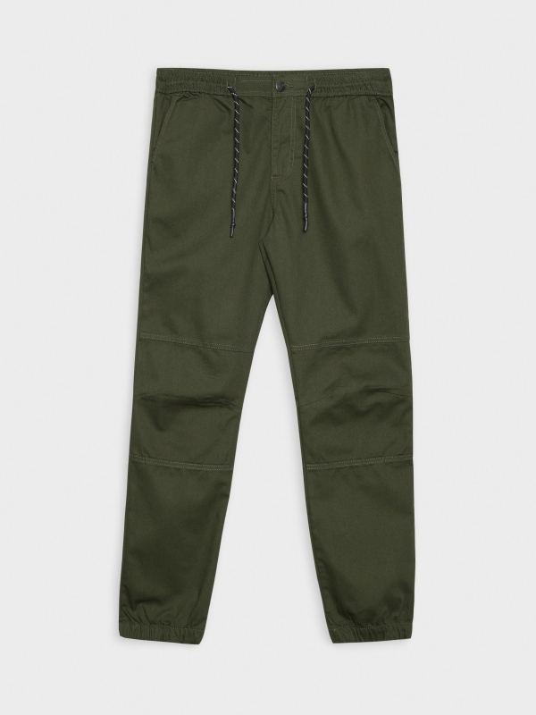  Knotted jogger pants khaki