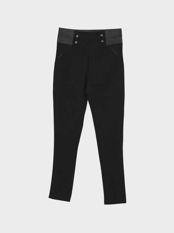 Leggings cintura elástica preto