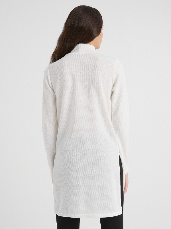 Long slit jumper off white