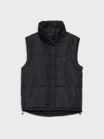 %Pto% Chaleco puffy cuello alto negro