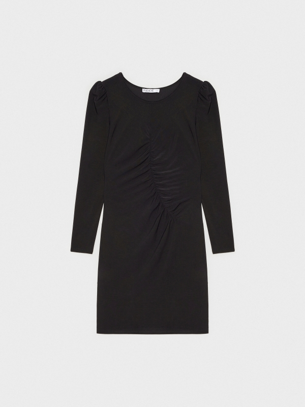  Short gathered dress black