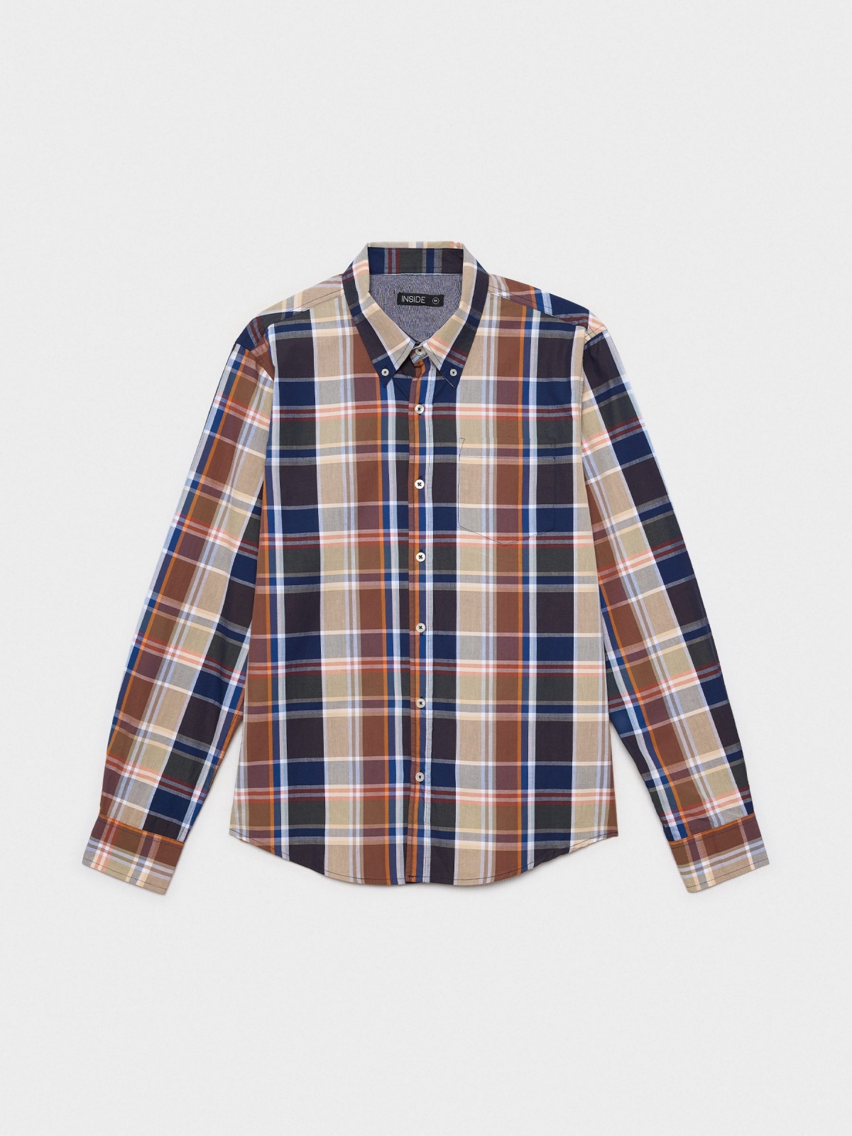  Plaid shirt blue