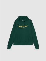 %Pto% Green hoodie with bored club dark green front view
