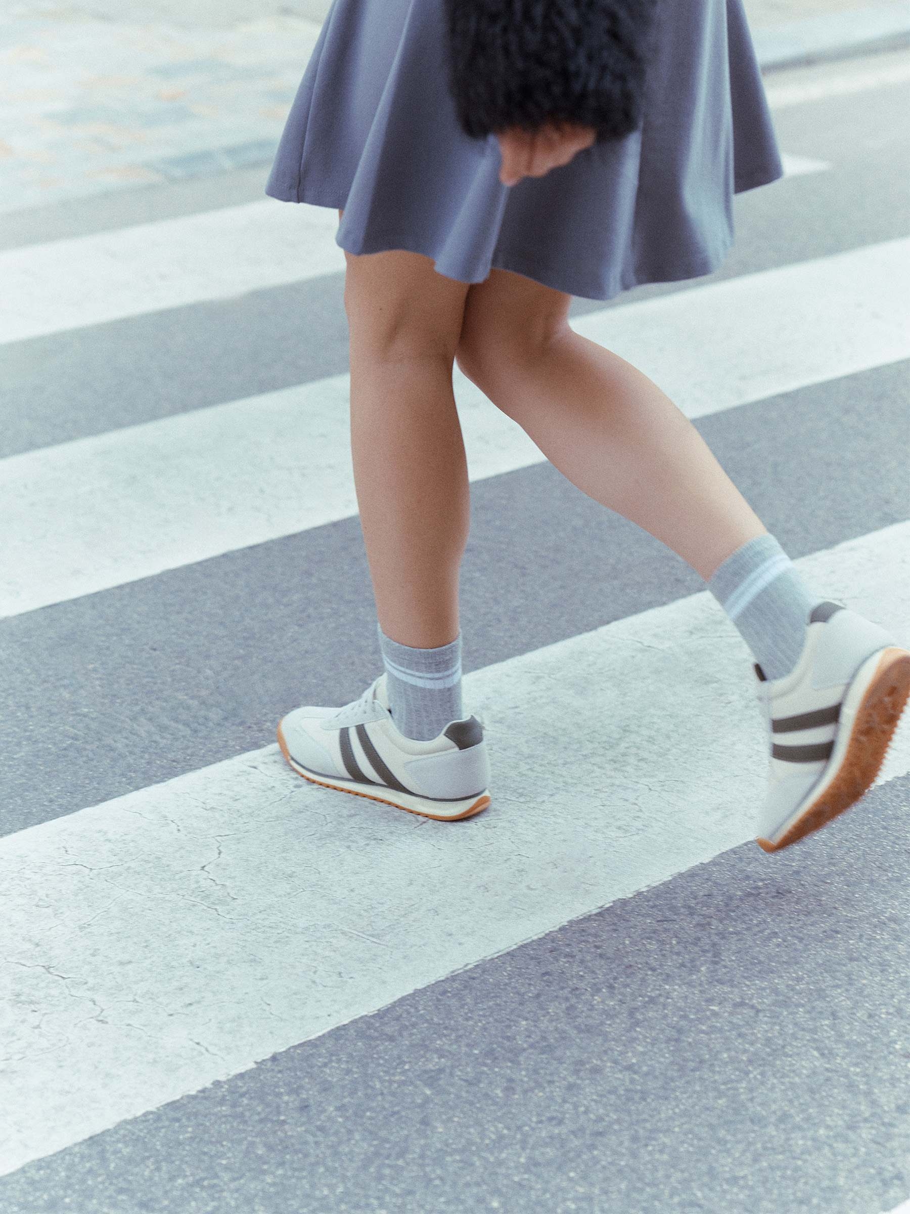 Retro combined faux leather sneaker sand