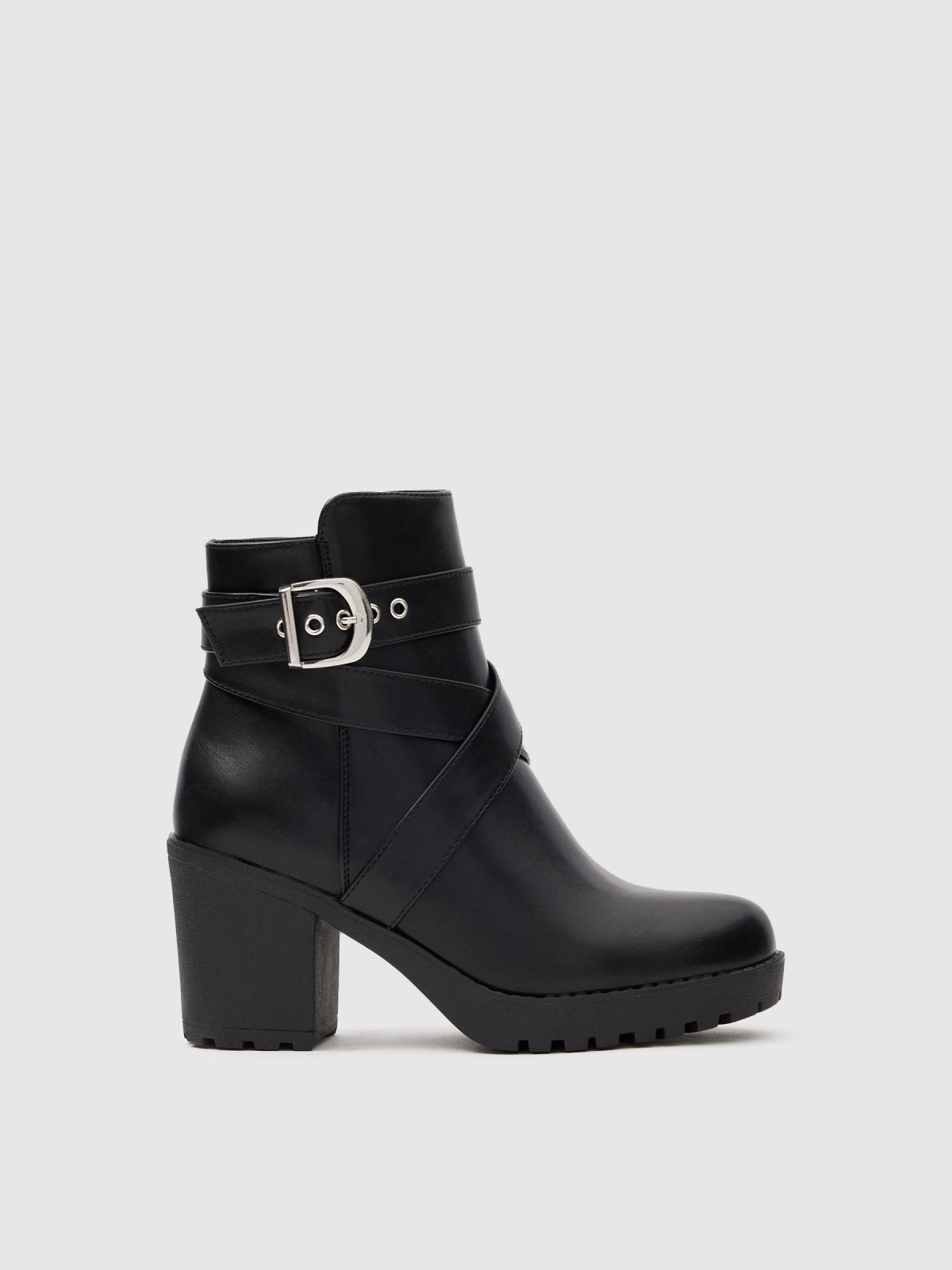 Heeled ankle boots with buckle Heeled ankle boots with buckle