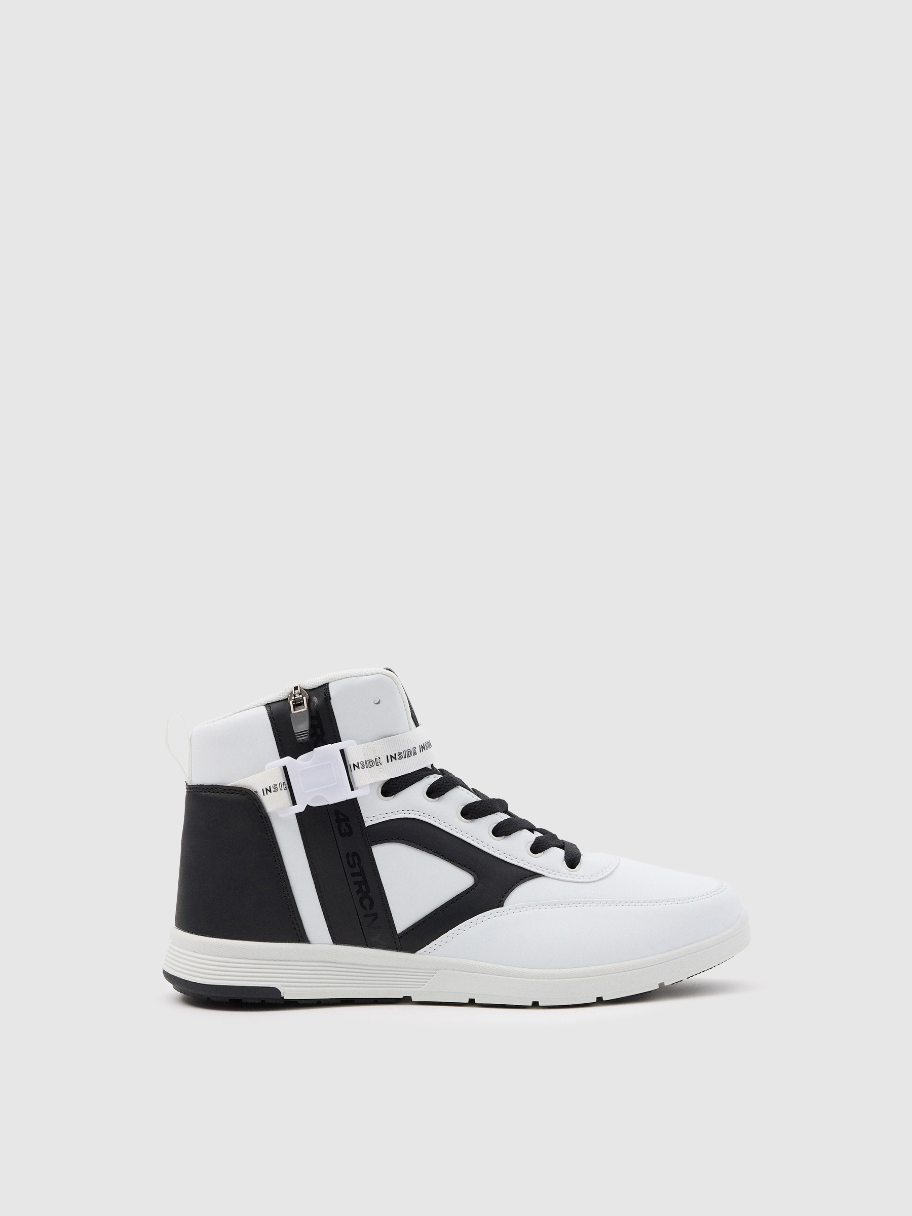 Combined zipper sports boot