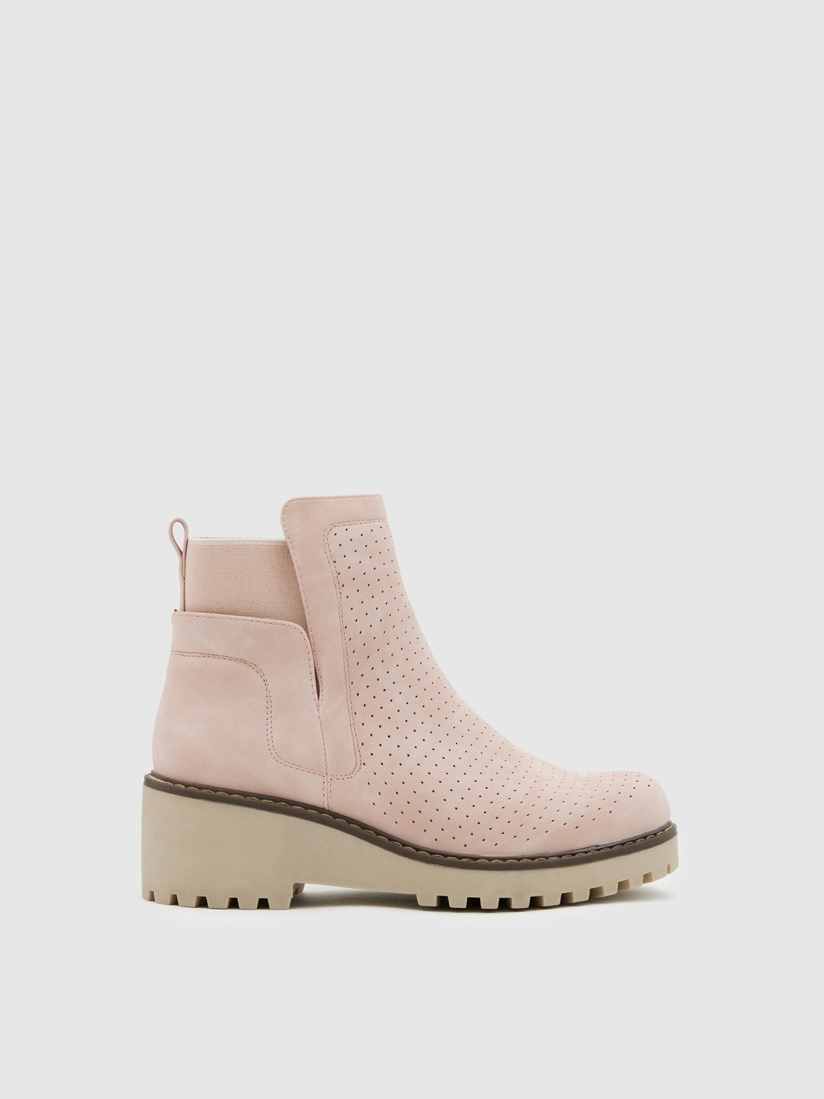 Wedge and elastic boots pink Wedge and elastic boots pink