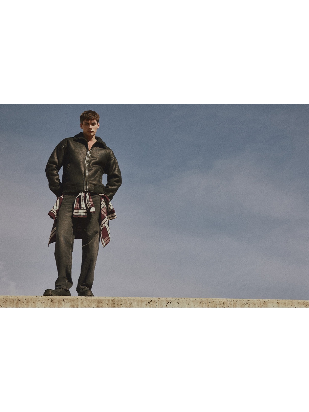 %NewExtra% Camisa cuadros bolsillos solapa granate