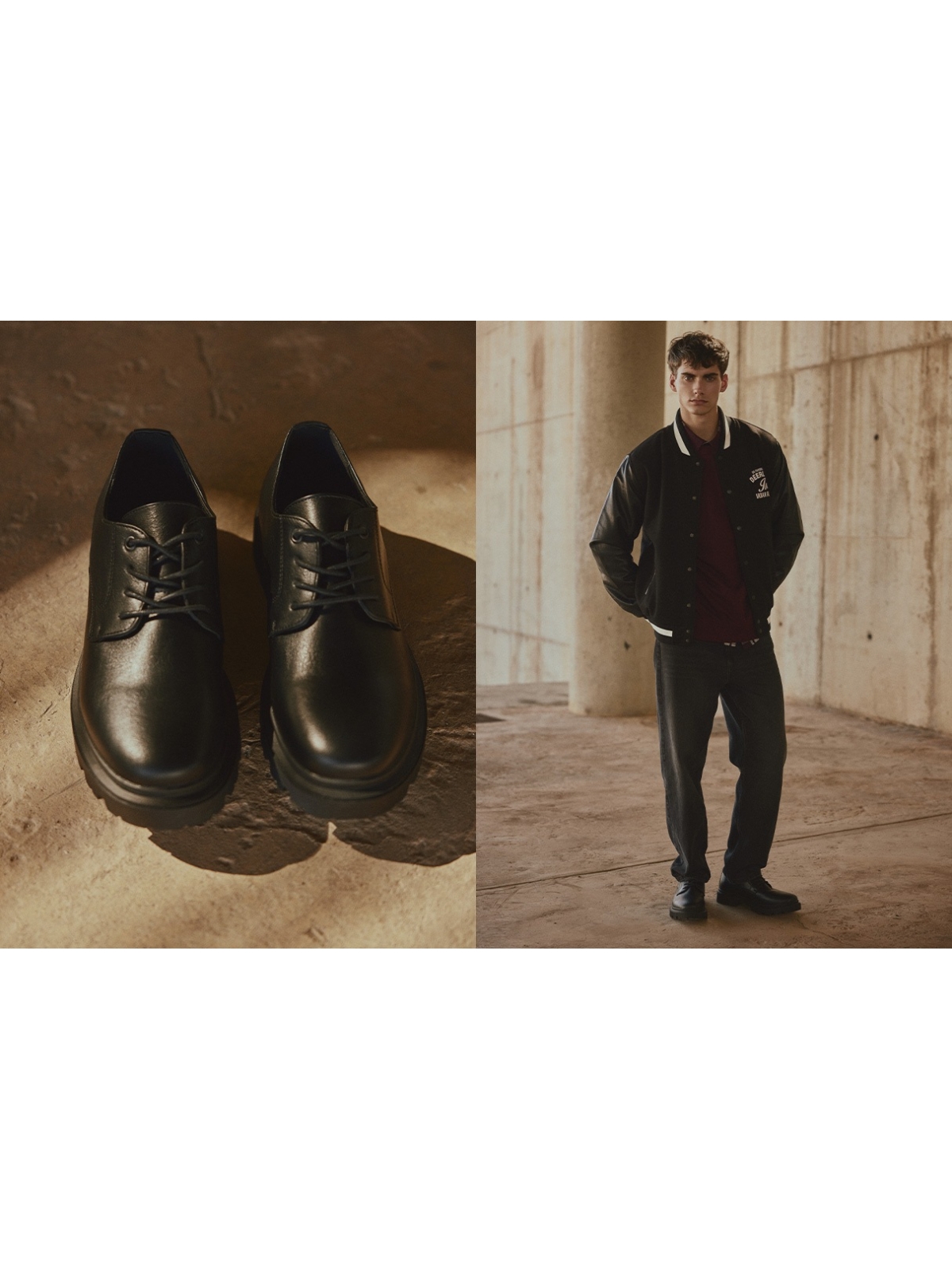 %NewExtra% Dress shoe with a serrated sole black