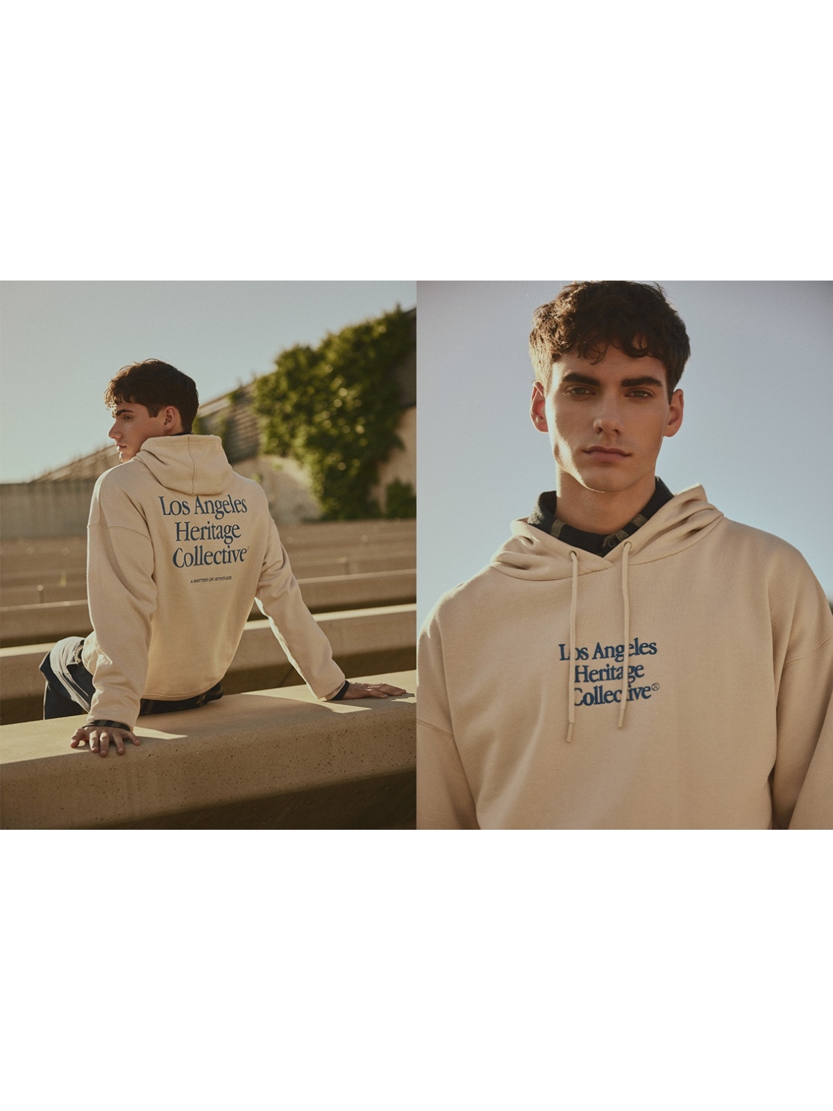 %NewExtra% Los Angeles fleece hoodie raw