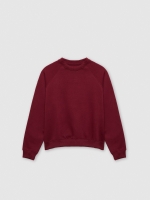 %Pto% Sweatshirt de gola redonda granada vista frontal