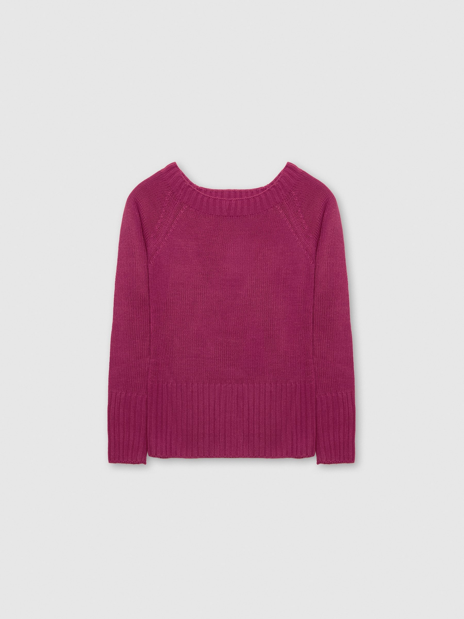 Jersey jaspeado de barco fucsia vista media frontal