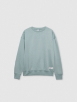 %Pto% Oversized fleece sweatshirt blue front view