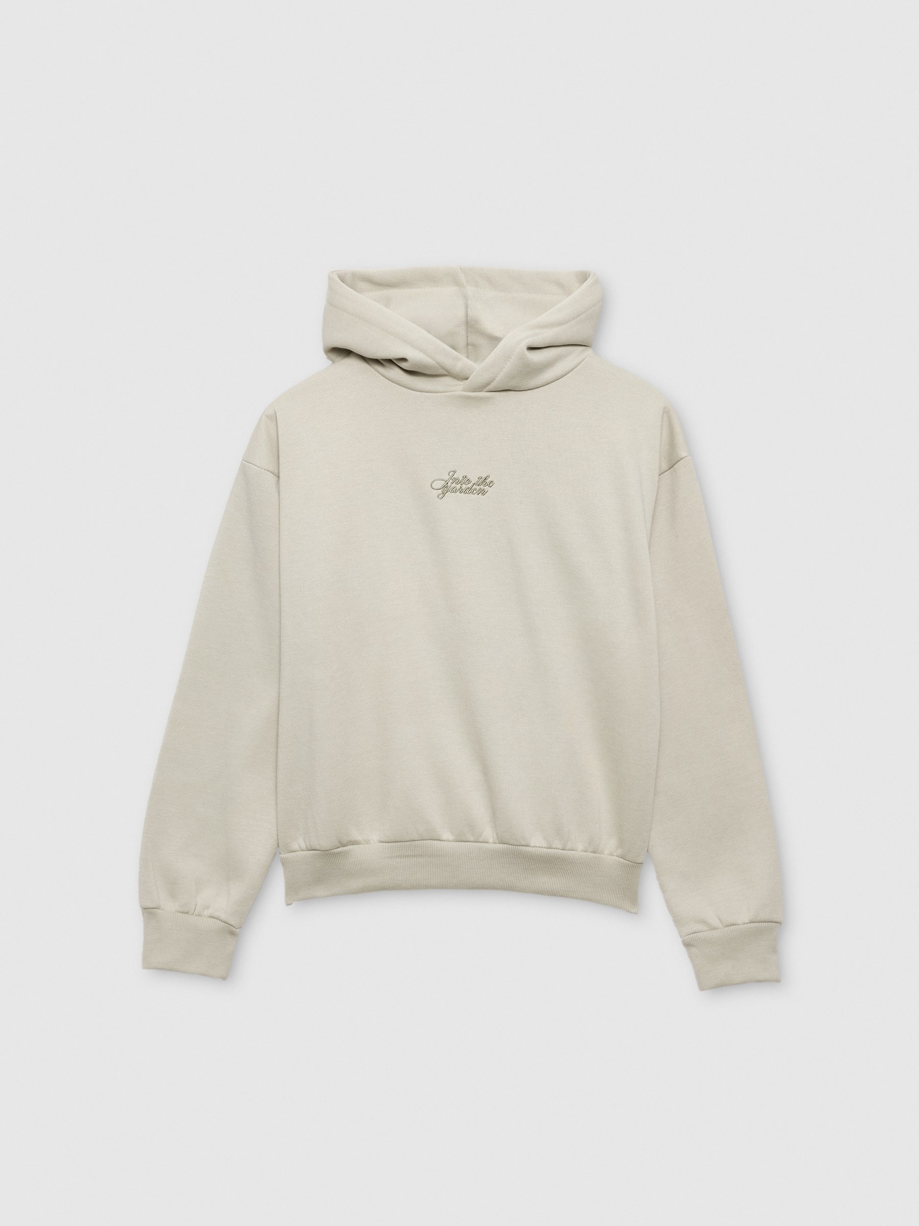  Fleece hoodie raw front view