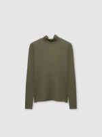 %Pto% Camiseta slim cuello perkins kaki vista frontal