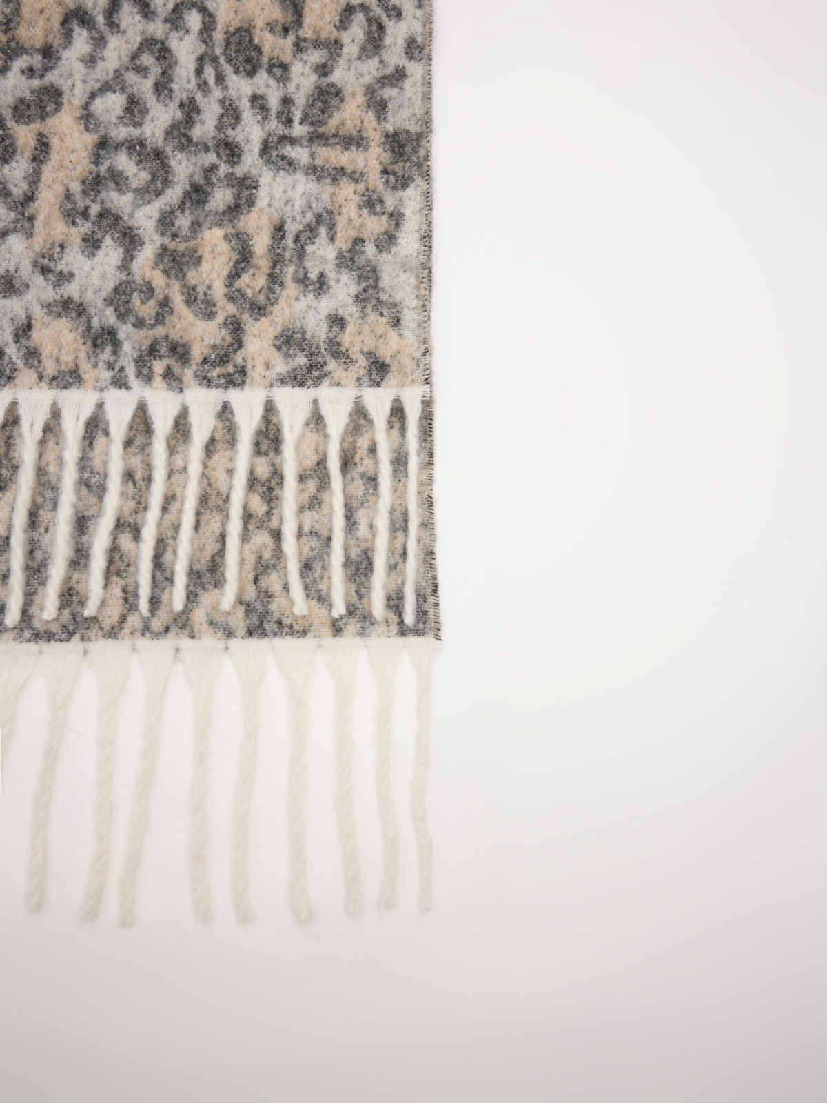 Bufanda manta animal print multicolor vista detalle