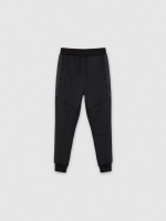 %Pto% Jogger deportivo felpa negro vista frontal