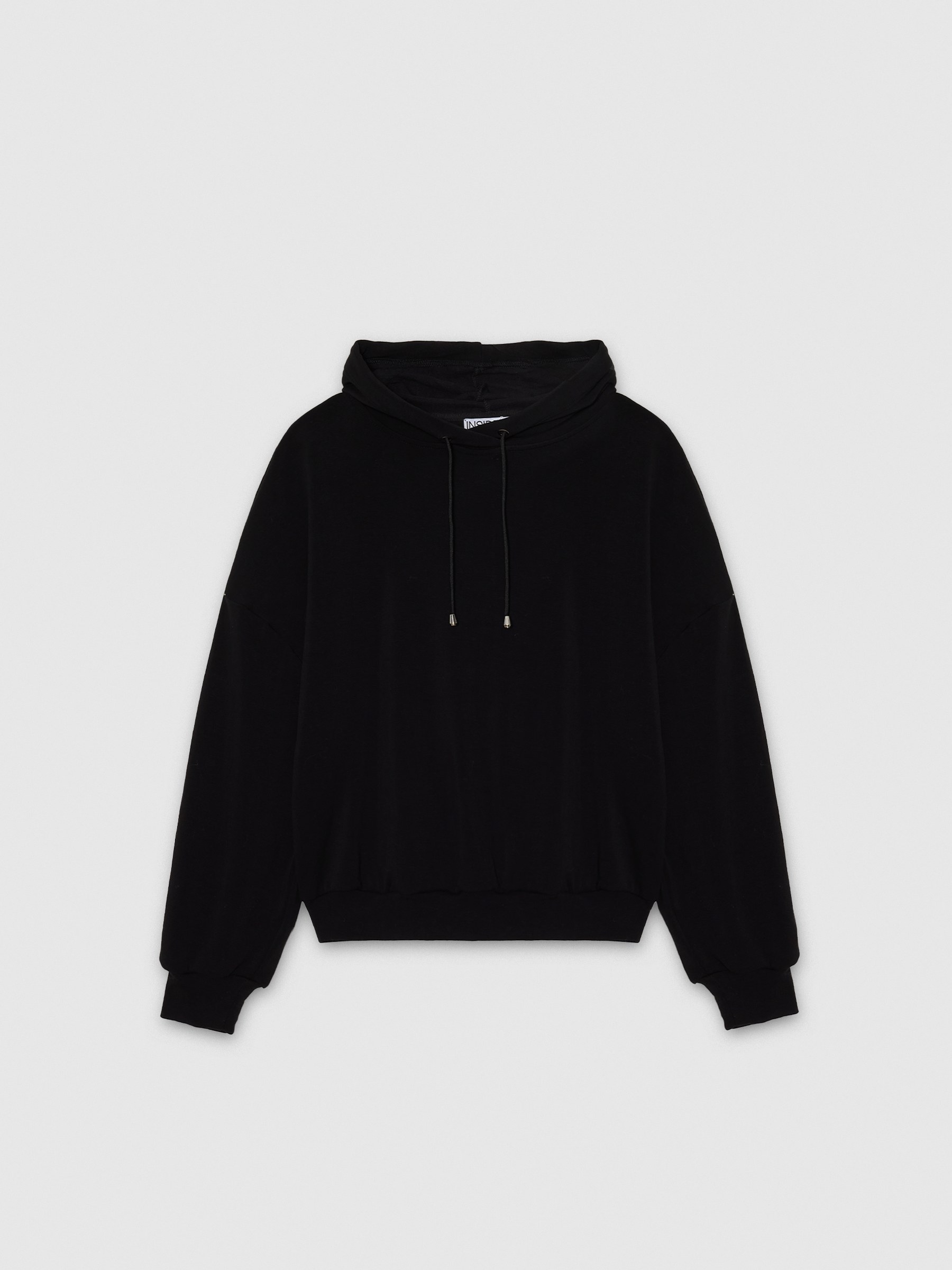  Sudadera con capucha negro vista frontal