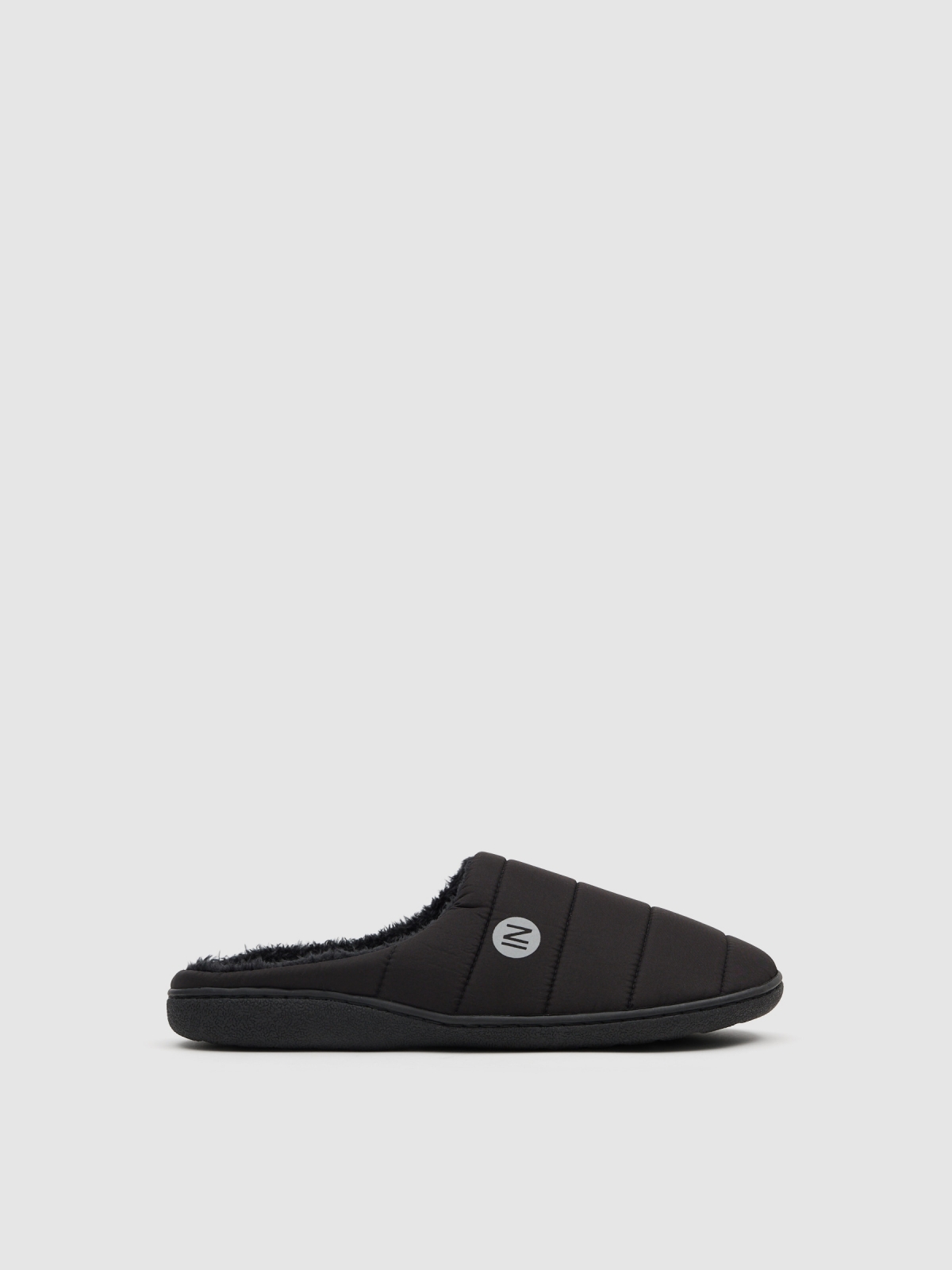 polyamide house slipper black front view