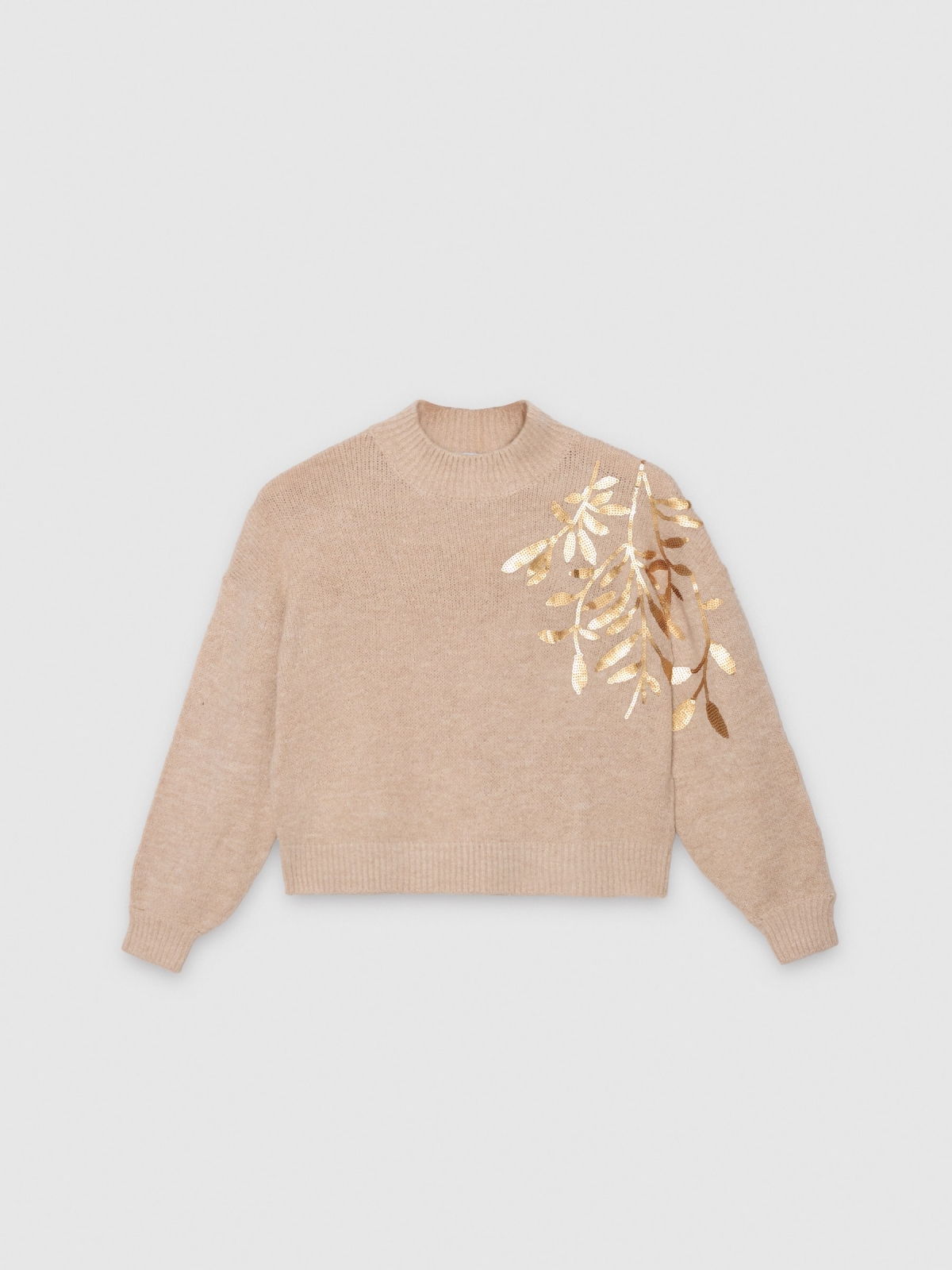 %Pto% Perkins neck crop jersey raw front view