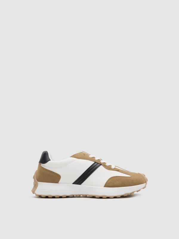 Esportiva casual combinada branco