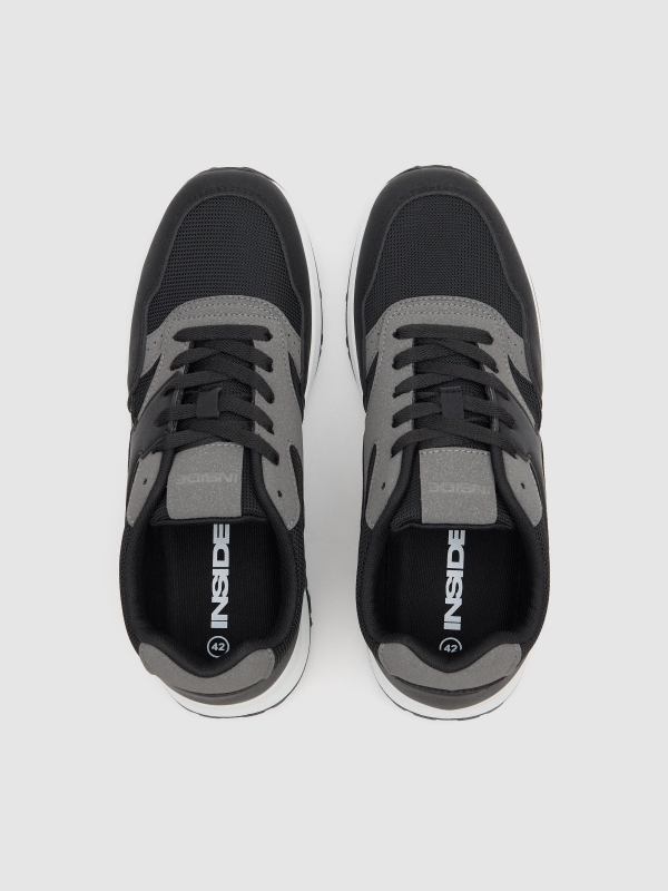 Combined sports nylon black zenithal view