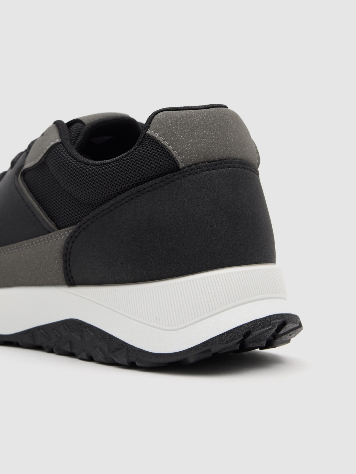 Combined sports nylon black detail view