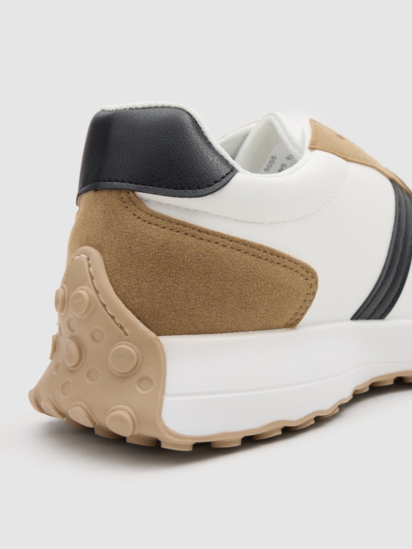 Casual sports combined white detail view