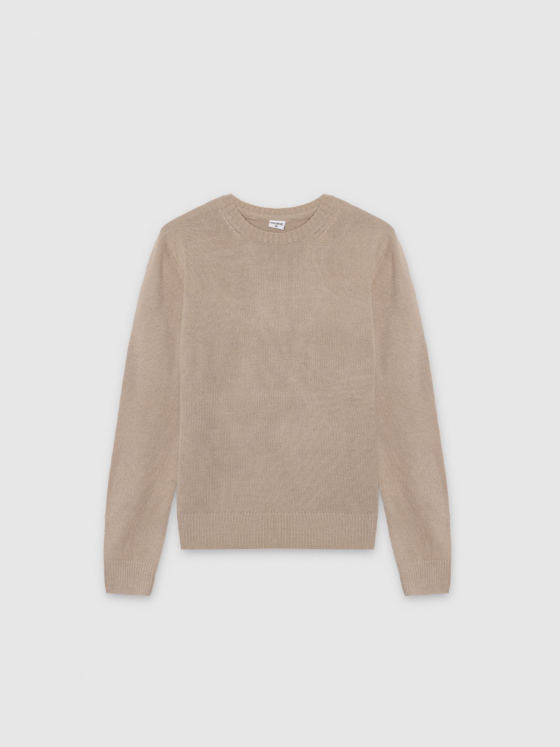  Round neck knit sweater raw front view