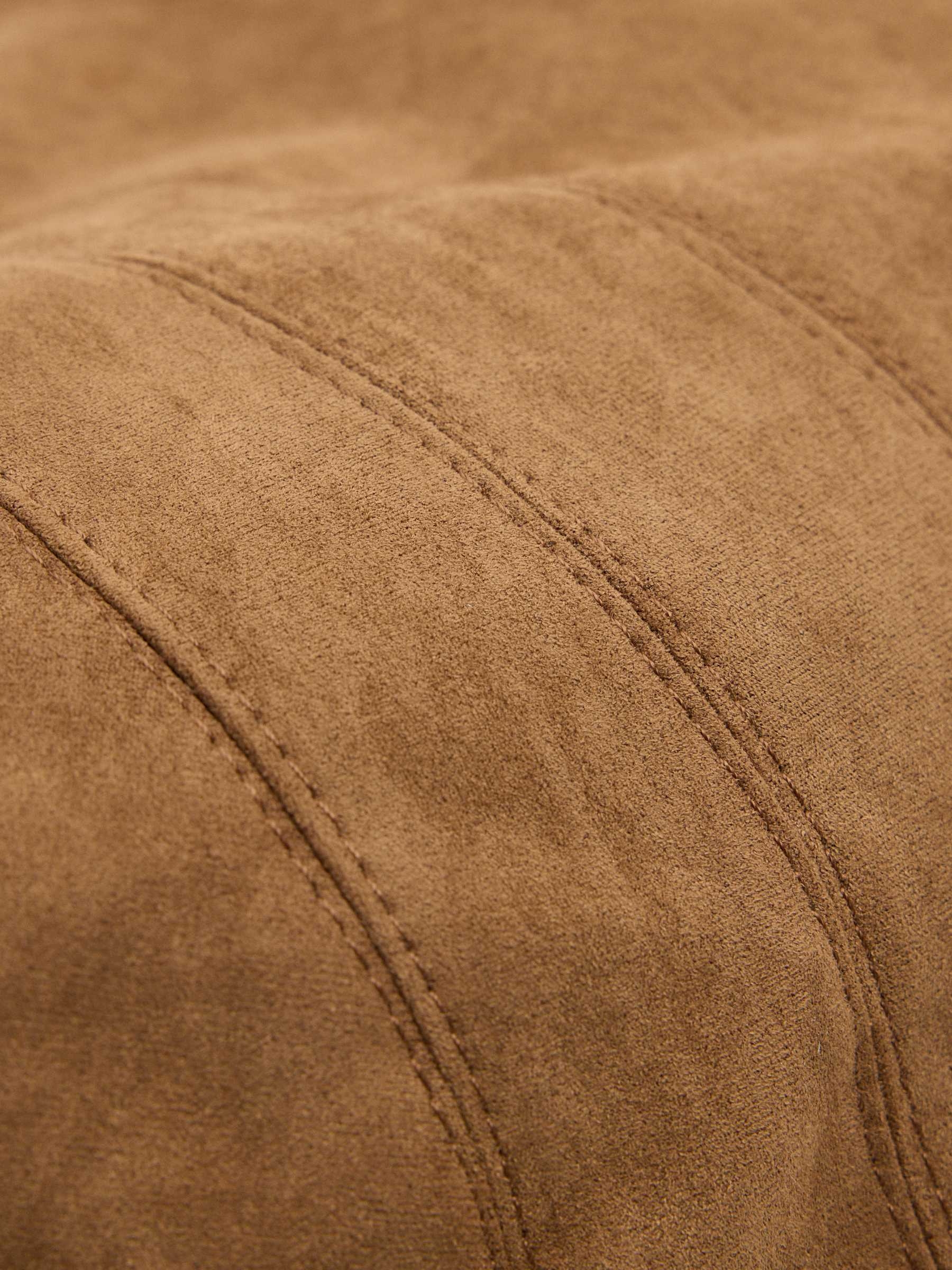 Bolso efecto piel marrón marrón vista general frontal