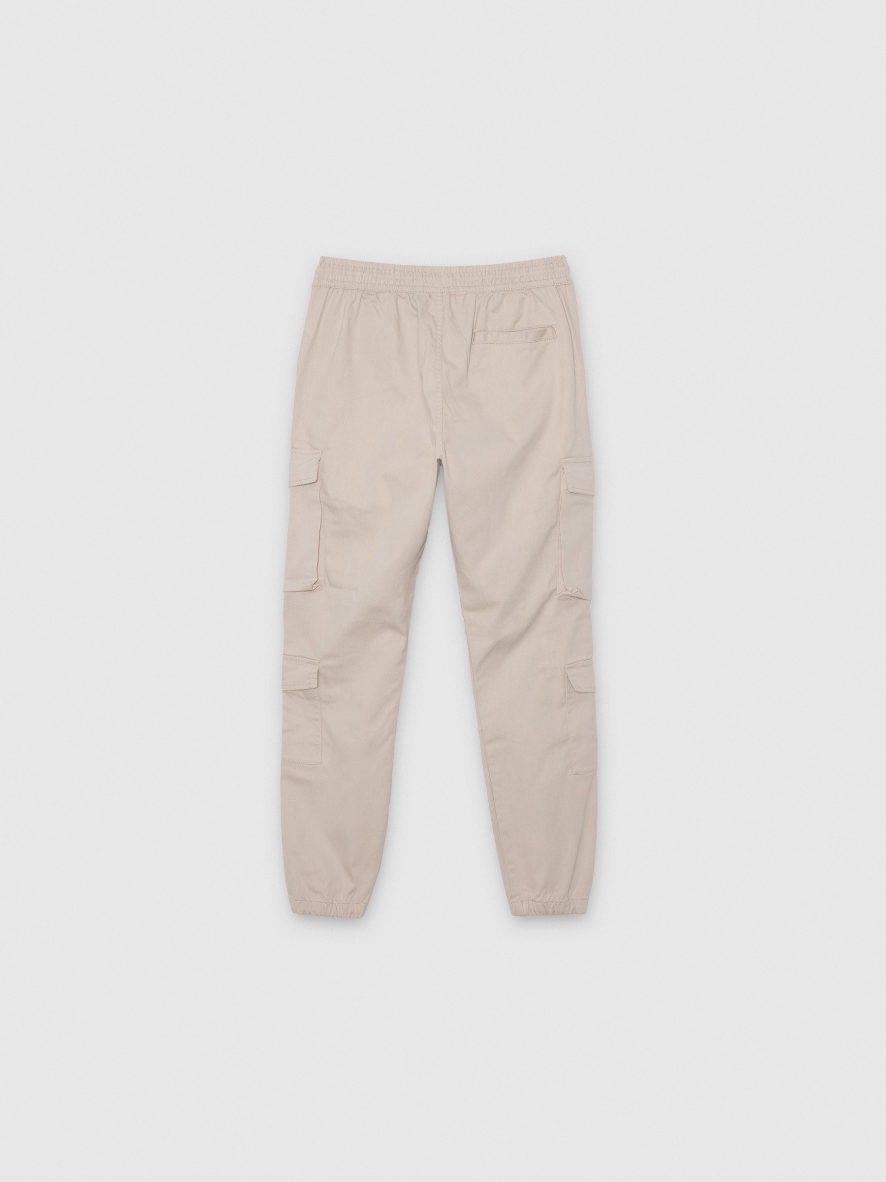 Jogger cargo beige crudo vista frontal