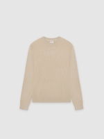 %Pto% Basic knit round neck sweater raw front view