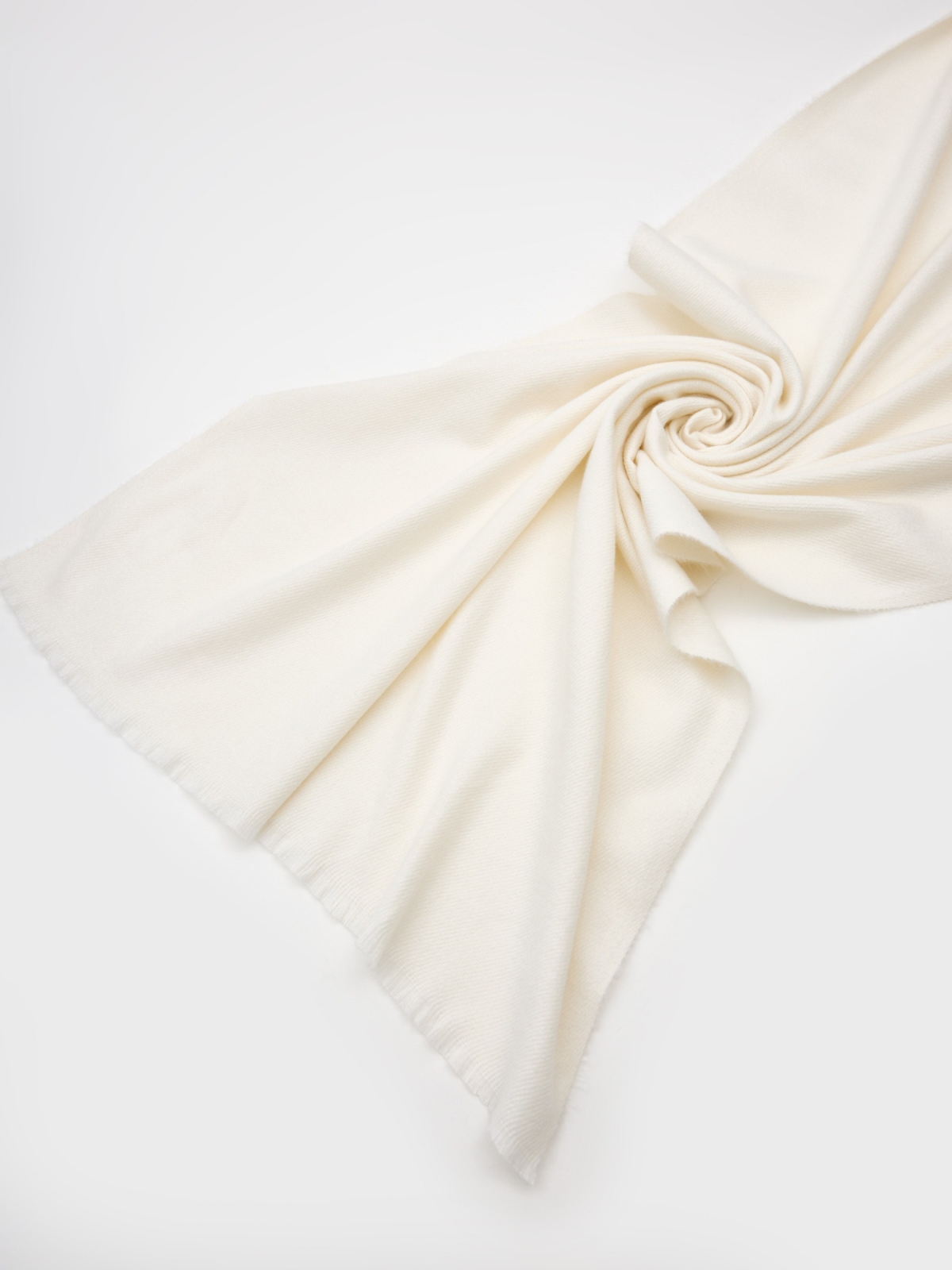 Bufanda básica blanco marfil blanco vista detalle
