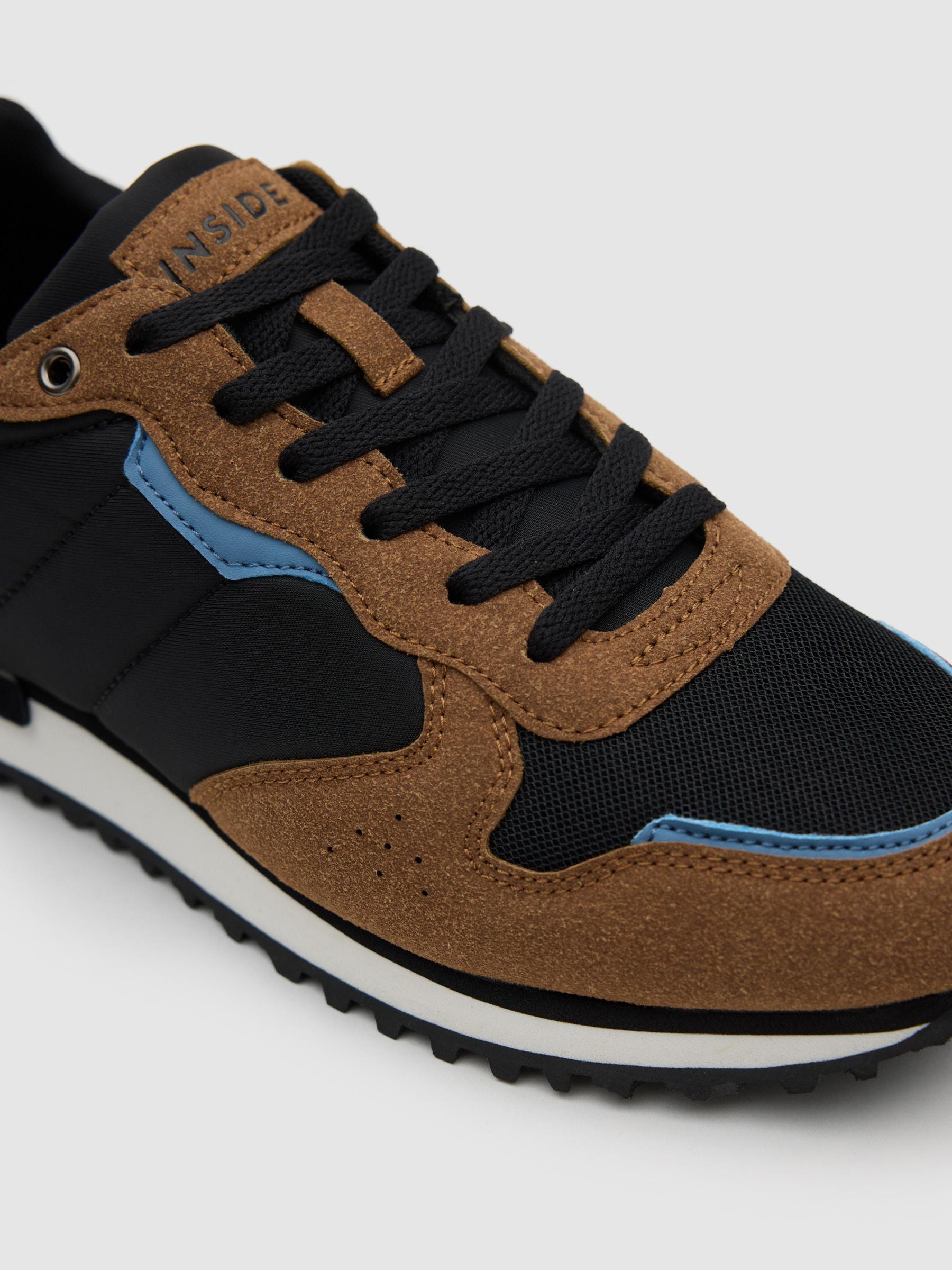 Deportiva running combinada negro