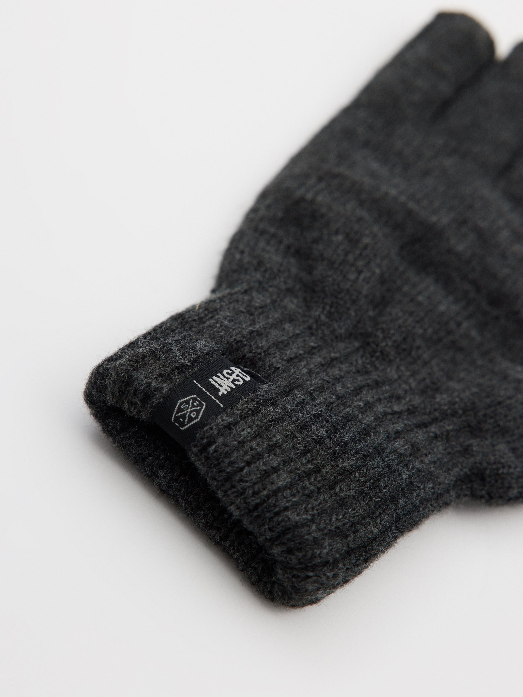 Guantes punto gris