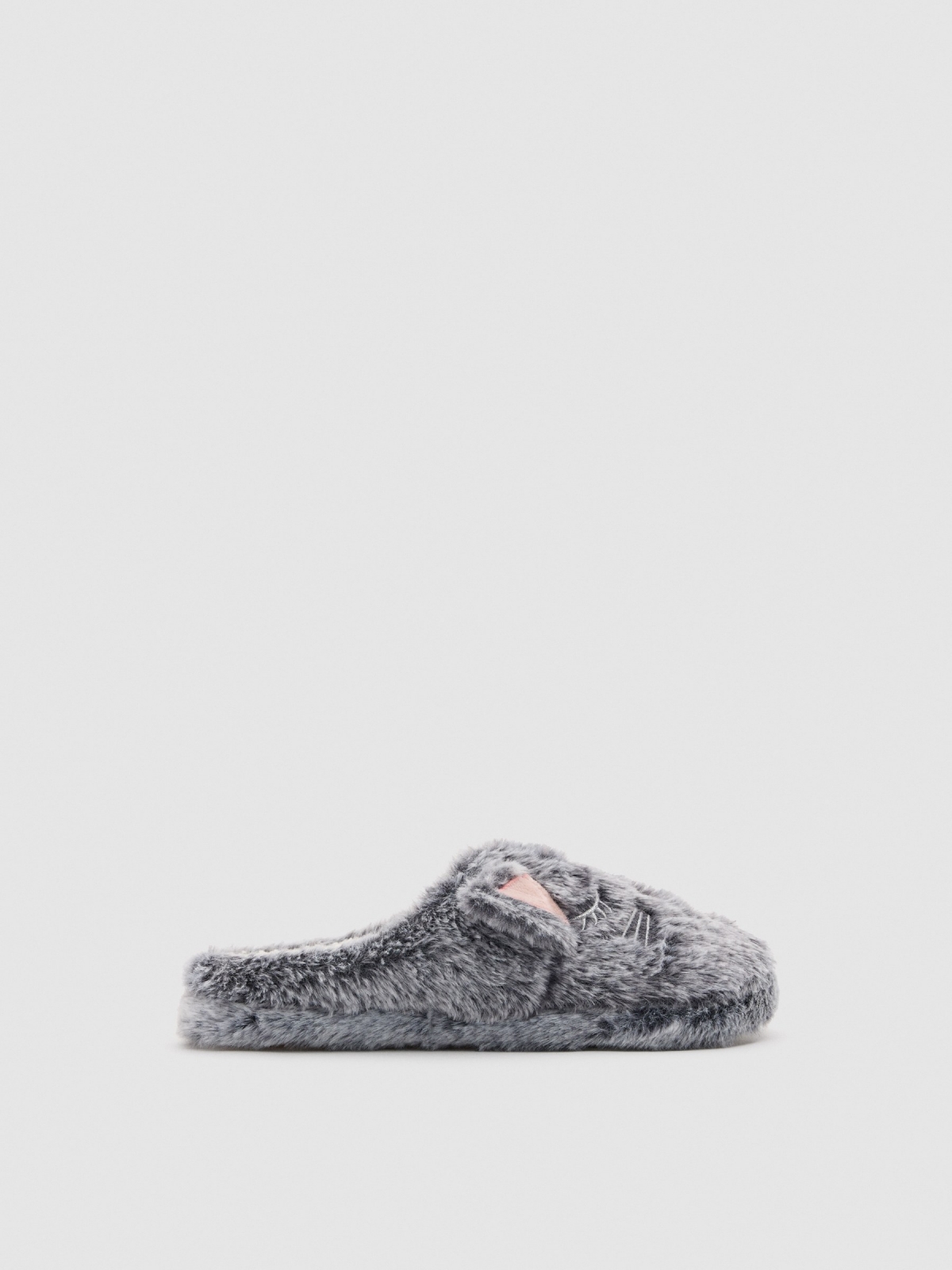 Kitten slippers white front view