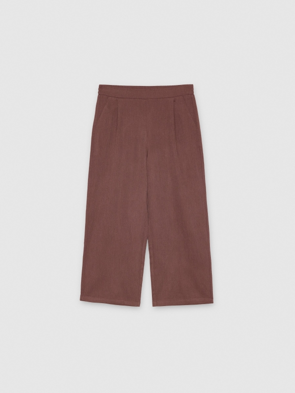 High-waisted culotte