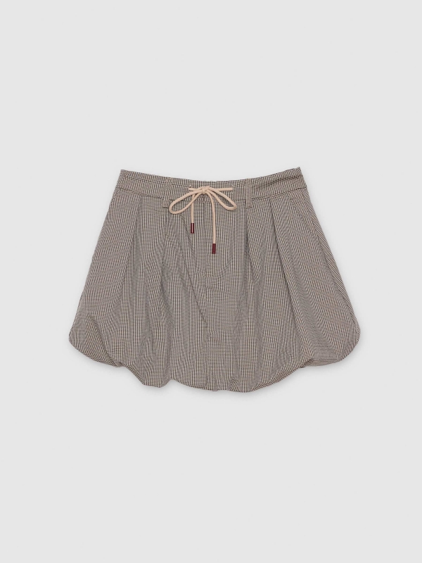  Falda mini globo pata de gallo multicolor vista frontal