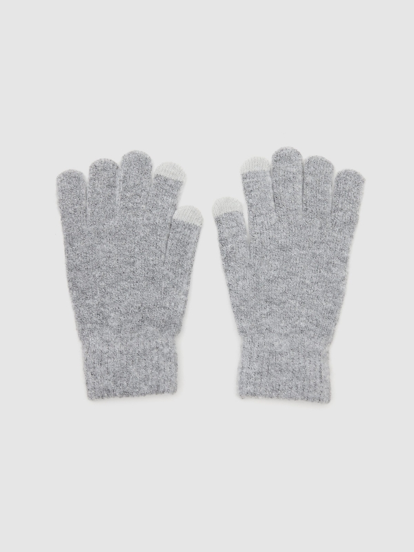 Guantes táctiles grises gris