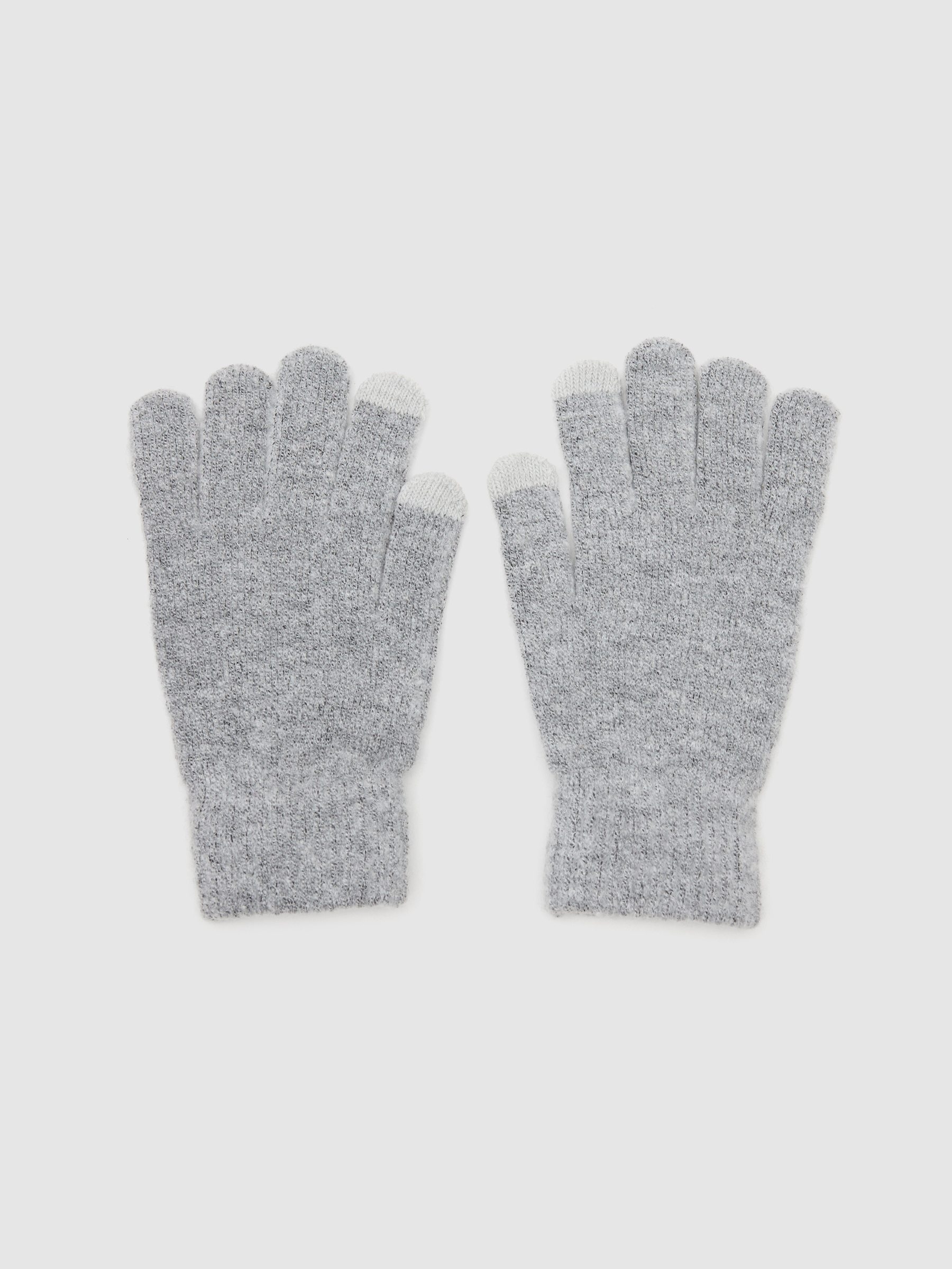 Guantes táctiles grises gris