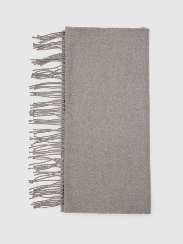 Color block scarf multicolor rolled view