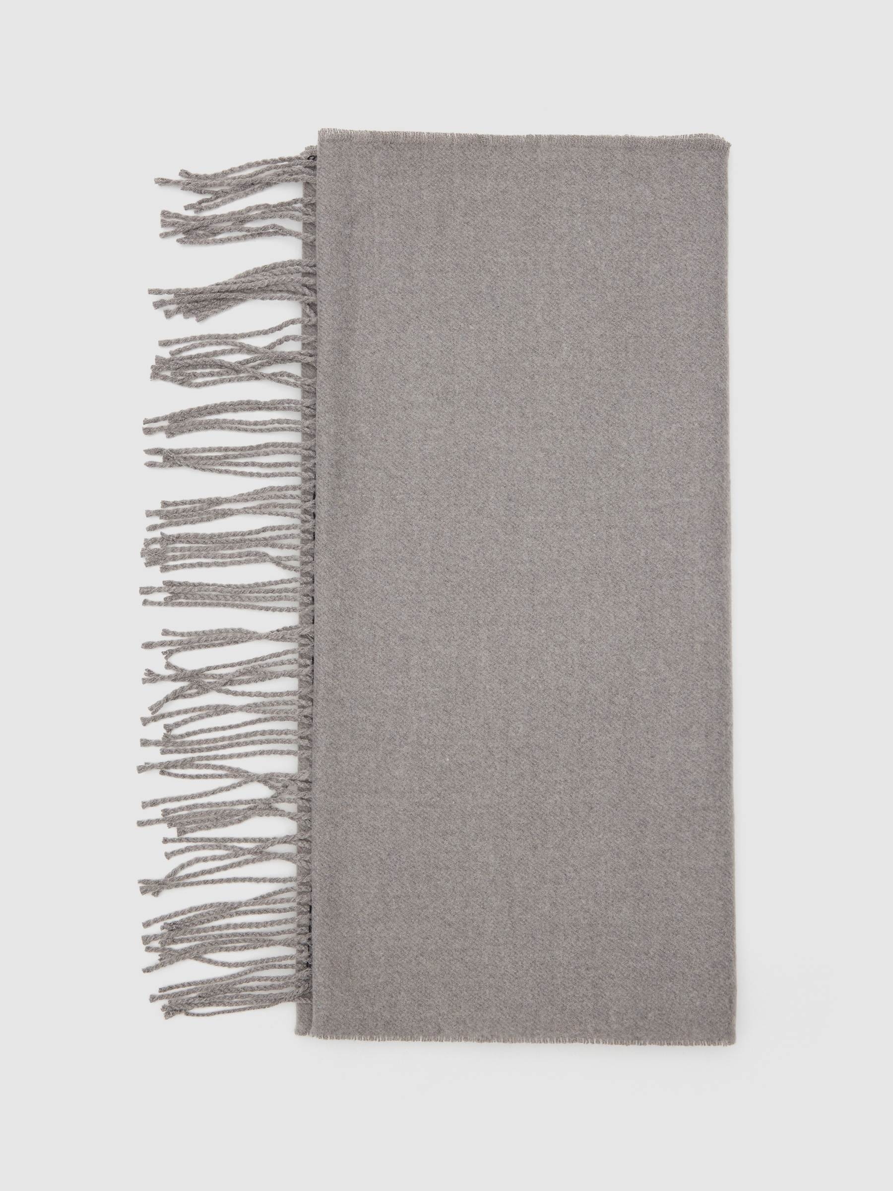 Color block scarf multicolor rolled view