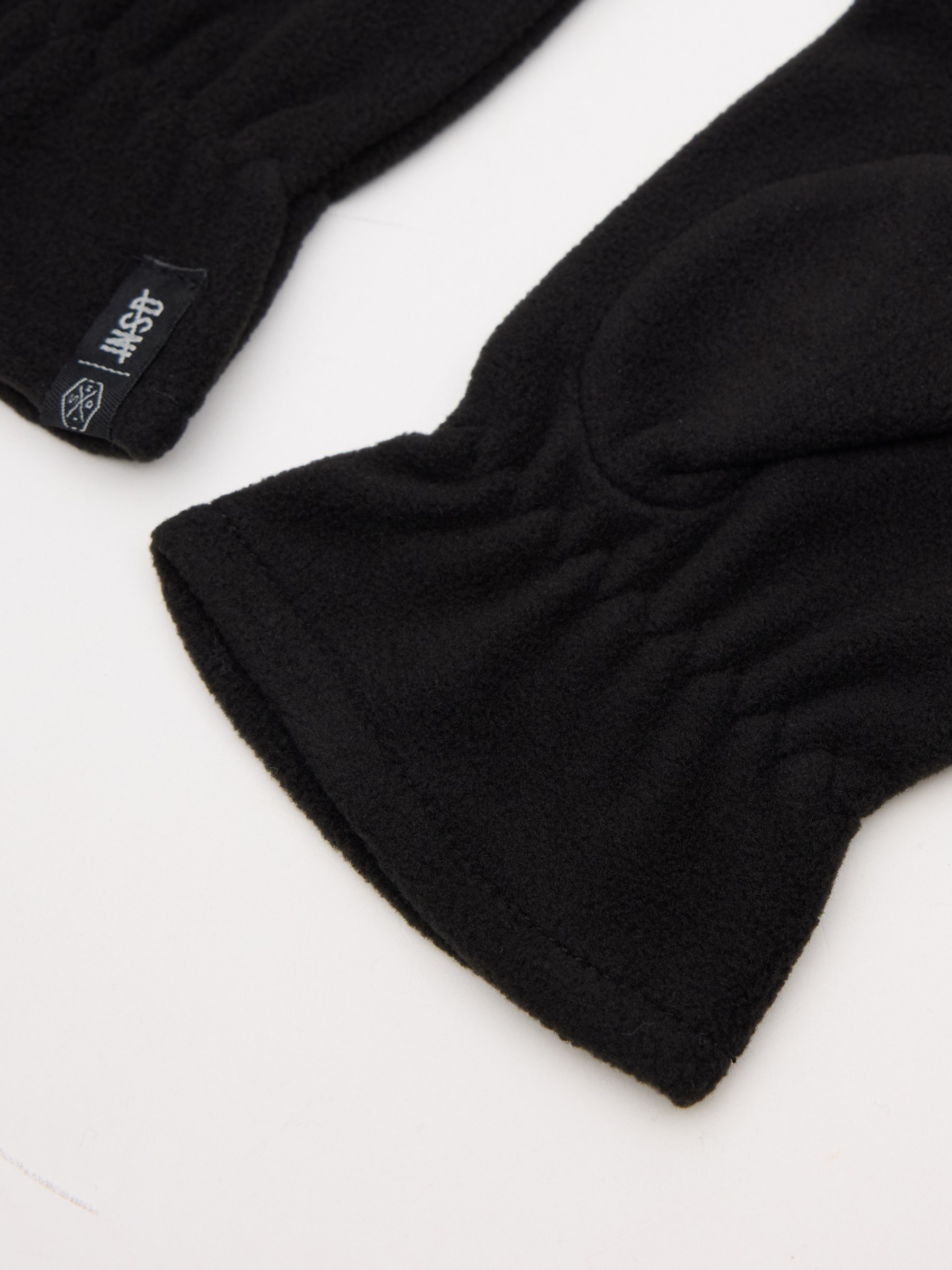 Fleece-lined gloves black