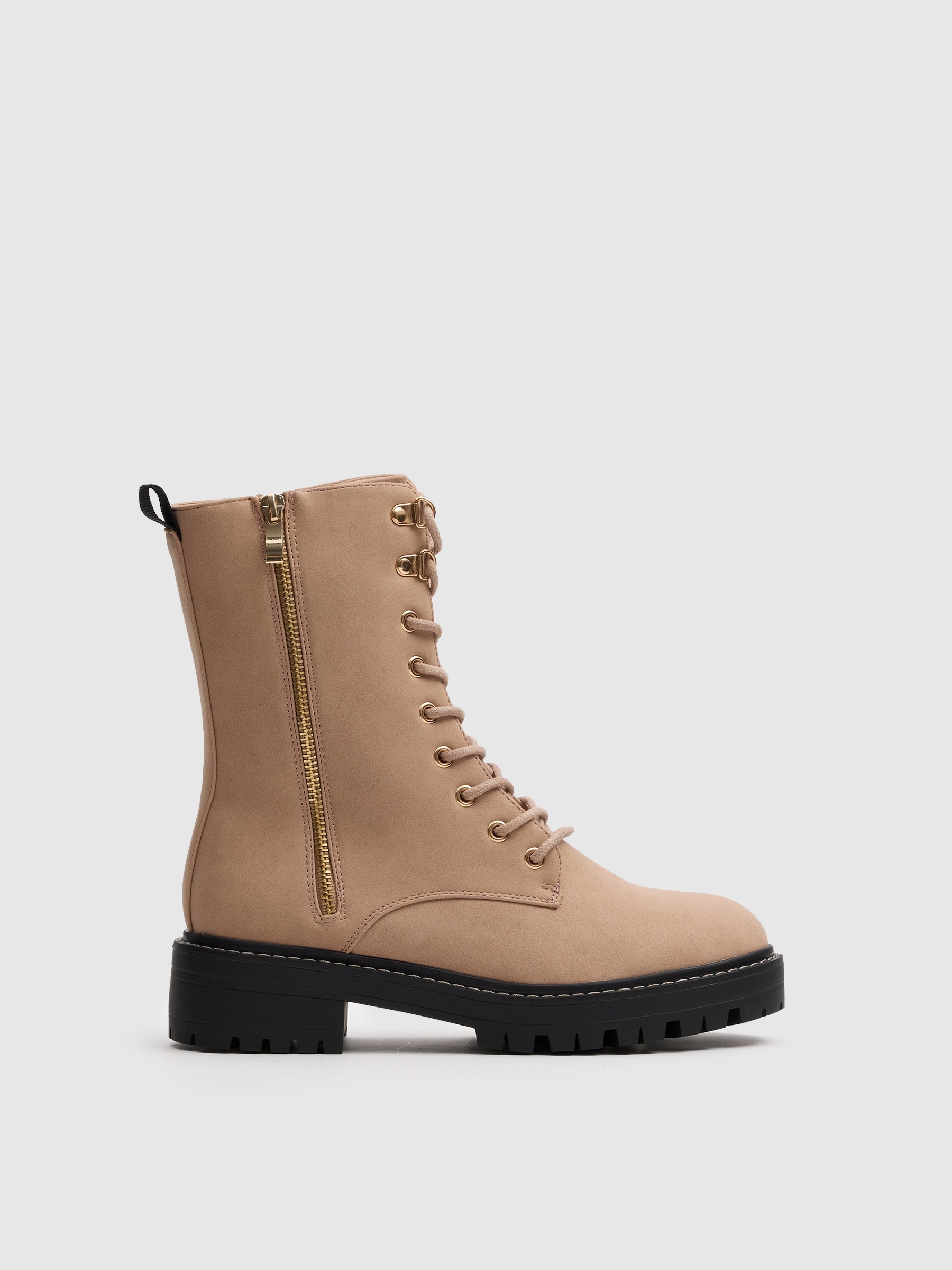 Fashion zipper ankle boots