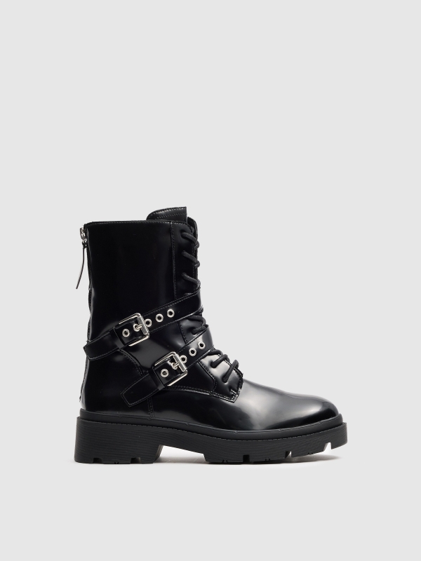 Botas de fivela de moda para tornozelo
